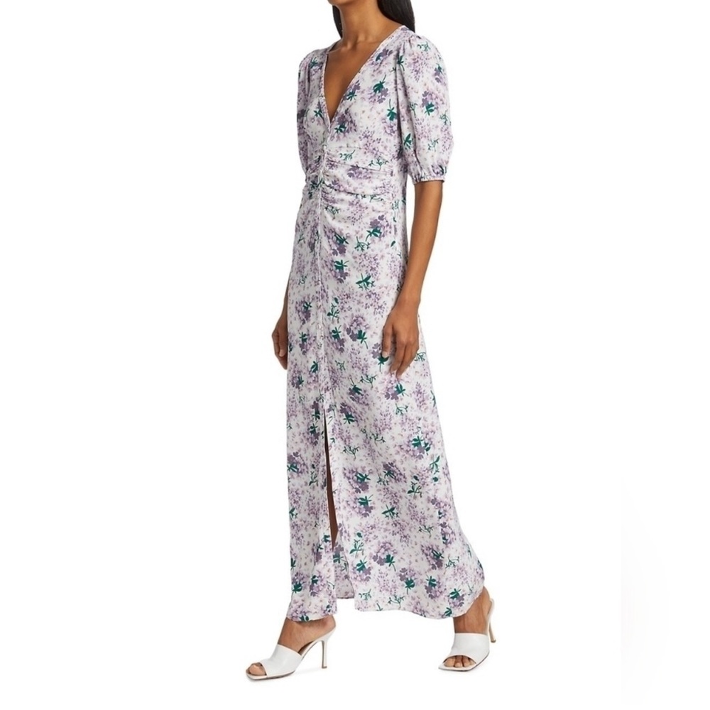 BYTIMO Floral Ruched Maxi Dress | NWT | Size Small - Picture 3 of 9